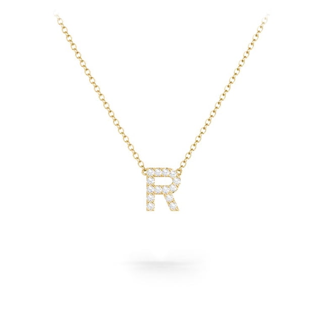 Pave Initial Necklace