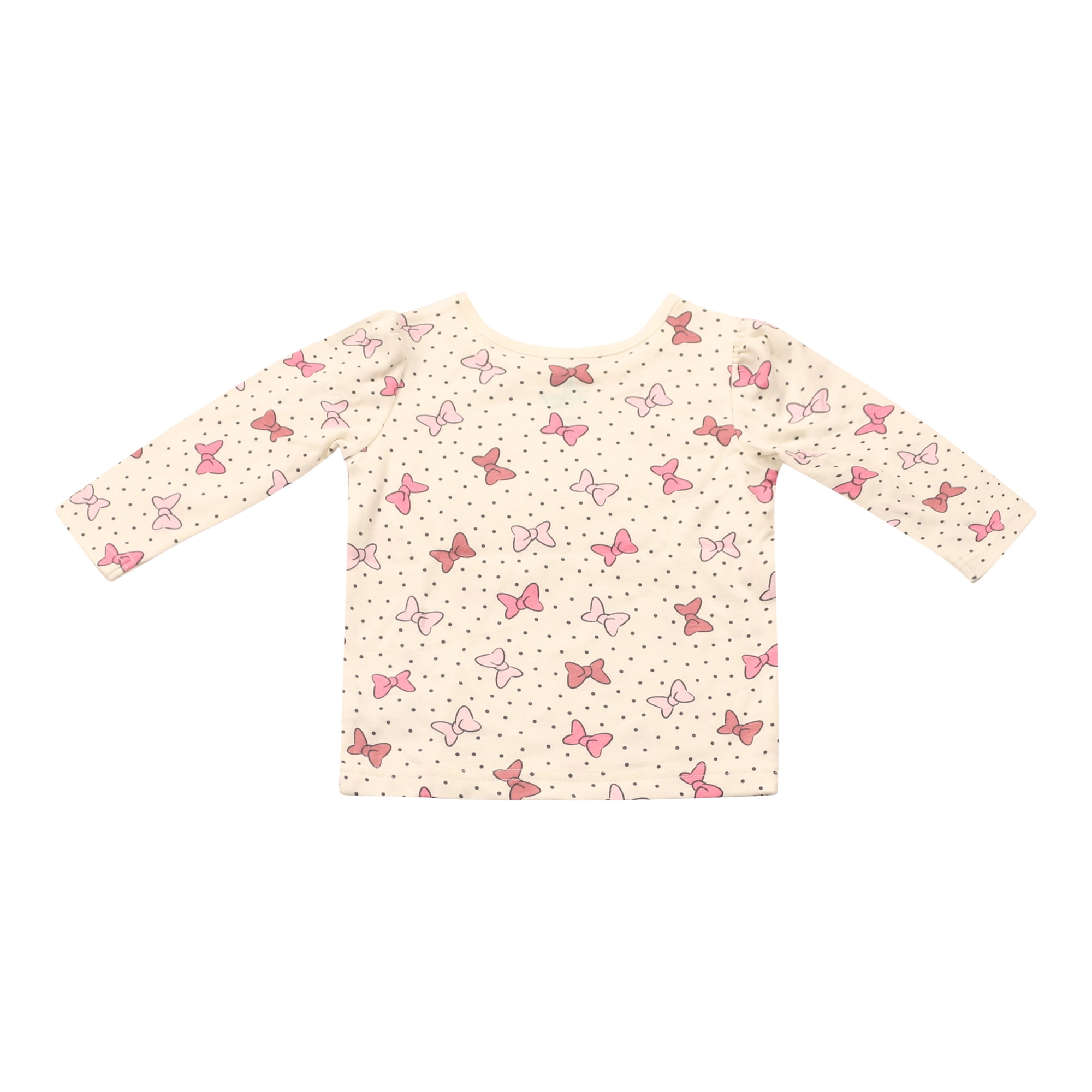 Disney Clothes Baby Girls 2-Piece Overall Set – Long Sleeve Top with Suspender Romper Minnie, Pooh, Bambi & Marie (Newborn–Infant)