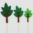 thumbnail image 3 of Coxeer Cake Topper Set Felt Plant Cute Cake Pick Cupcake Decoration Stick for Birthday, 3 of 10