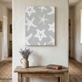 thumbnail image 6 of Canvas Wall Art, Coastal Starfish Framed Canvas Prints for Living Room Office, Gray Nautical Vintage Marine Life Extra Large Gallery Wrapped Wall Decor for Home Office, Gifts, 24"x32" Ship Next Day, 6 of 9