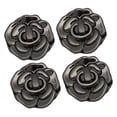 thumbnail image 4 of 4 cierres giratorios para bolsos, cierre de metal con forma de flor. Negro, 4 of 9