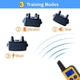 thumbnail image 2 of Rechargeable Remote Dog Training Collar with Auto Voice Control Anti-Barking Function, IPX7 Waterproof, 1800ft Control Range, Black Color, Includes 1 Receiver - 663-1 Pet Behavior Correction Device, 2 of 6