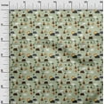 thumbnail image 3 of oneOone Cotton Cambric Light Green Fabric Kids Campfire Dress Material Fabric Print Fabric By The Yard 56 Inch Wide, 3 of 4