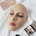 thumbnail image 3 of Makeup Practice Face,Texture, Removable Eyes, Elastic and Soft, Easy Cleaning, Full Face Practice, for Makeup Beginners, Makeup Practice Face 5D Makeup Mannequin Face 5D, 3 of 7