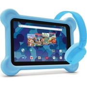 RCA Android Tablet Bundle (8 Tablet, Audio Books, Bumper Case, Headphones) Disney Edition Blue