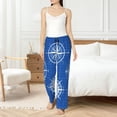 thumbnail image 4 of Fuzoiu Compass Print Women's Pajama Pants,Lounge Pants with Drawstring and Pockets, Casual Pjs Sleep Bottoms, Women's Sleep Pants-Large, 4 of 6