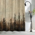 thumbnail image 2 of Vintage Forest Pine Tree Plant Shower Curtain for Bathroom, Retro Natural Wild Scenery Waterproof Shower Curtains Washable Quick Dry with Hooks Bathtub Curtains 36x72IN, 2 of 9