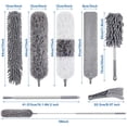 thumbnail image 2 of Plumeros de limpieza, 9 unidades, de microfibra extensible con barra de 2,5 m, 2 of 7
