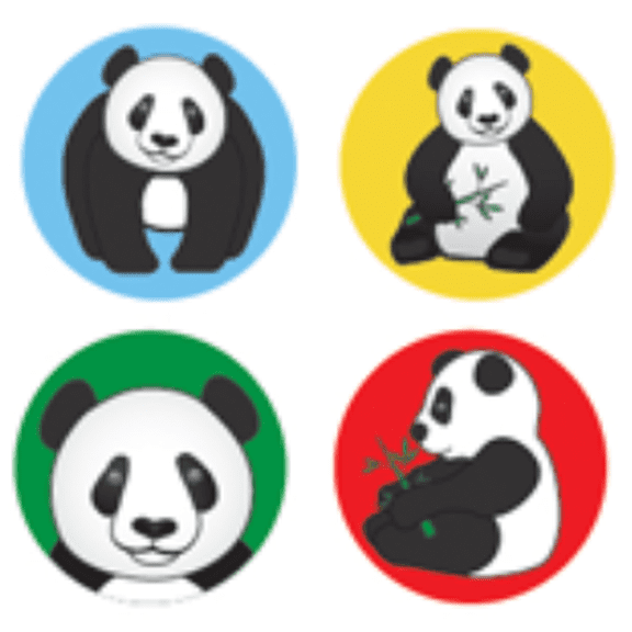 SHAPES ETC. Incentive Stickers - Panda