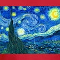 thumbnail image 3 of CafePress - Van Gogh Starry Night T Shirt - Men's Fitted T-Shirt, 3 of 4