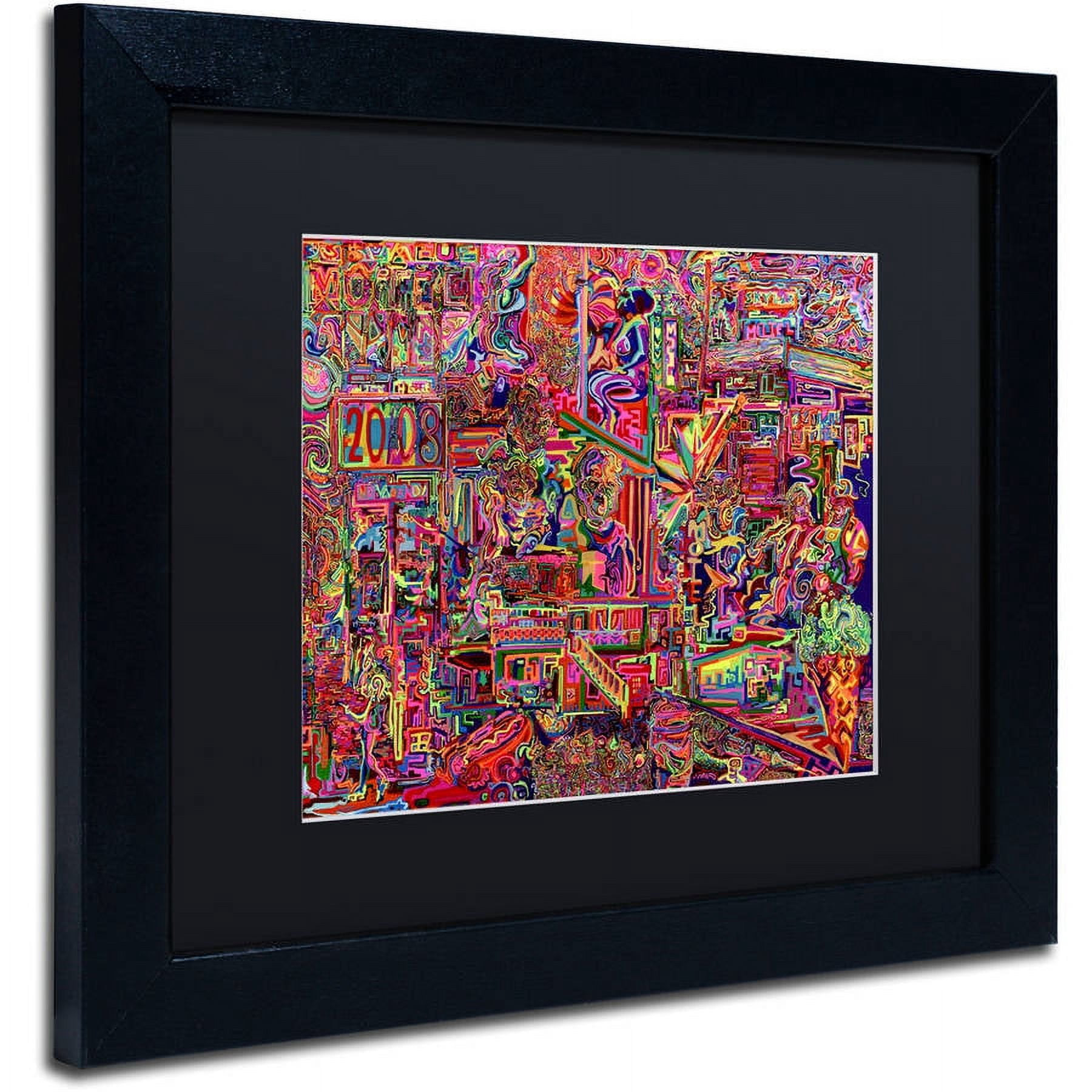 Trademark Fine Art "Millions Served" Canvas Art by Josh Byer, Black Matte, Black Frame