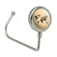 thumbnail image 2 of Colorful Rainbow Map of the World Earth Globe Purse Bag Hanger Holder Hook, 2 of 5