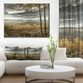thumbnail image 2 of Designart Jetée de Brown Lake Art mural sur toile, 2 of 4