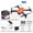Orange, variant on Mini Drone, WiFi FPV RC Quadcopter, Foldable Portable, One Key Stunt, 360° Flip, Headless Mode, 20min Flight Time, LED Lights, for Kids Beginners, Indoor Outdoor