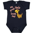 thumbnail image 3 of Inktastic My Great Uncle Loves Me- Cute Giraffe Boys or Girls Baby Bodysuit, 3 of 5