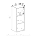 thumbnail image 4 of Furinno Pasir 3-Tier No Tool Assembly Open Shelf Bookcase, Blackwood, 4 of 7