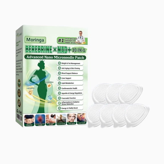 2026 New Moringa Patch Moringa 10-in-1 Nano Micro Skin Care Patch, Natural Patches for Women and Men - Gentle Formula for All Skin (8PC/Box)