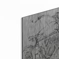 thumbnail image 2 of Luxe Metal Art 'Inverted Motorcycle Mechanical Sketch I' by Ethan Harper, Metal Wall Art, 16"x12", 2 of 7