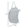 thumbnail image 5 of Shoreew Hanging Laundry Bag Large Capacity Foldable Design Breathable Mesh Fabric Multi-Purpose Clothes Storage Laundry Bag, 5 of 7