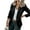 Black, variant on Womens Open Front Long Sleeve Work Office Jackets Blazer Solid Color Casual Blazers