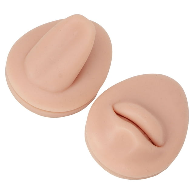 Simulated Mouth Tongue Model, Mouth Tongue Stud Display Model Silicone Small Size Reusable Simple Operating Soft For Jewelry Store Light Skin Color,Medium Skin Color,Deep Skin
