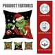 thumbnail image 3 of Set de 4 Fundas de Cojín 45x45 cm Navideñas del Grinch, Tela Suave y Lavable, Decoración Festiva para Sofá, 3 of 7