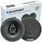 2x Blaupunkt BPS-E653 6.5" 3-Way Coaxial Car Speakers 80W Max Power - 1 Pair