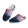thumbnail image 2 of Lsque Boat Lighthouse Storm Waves Pattern Womens Comfort Cotton on Scuff With Memory Foam and Anti-skid Sole Slipper-42/43, 2 of 7