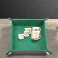 thumbnail image 2 of PU Leather Valet Tray with Snaps Up Tray, Jewelry Key Coin Glasses Tray -Wedding Holiday Birthday Gift,Green, 2 of 4