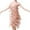 Rose Gold, variant on HBYJLZYG Sequins Glitter Bodycon Stretchy Dresses - Women's Deep V Neck Spaghetti Strap Backless Sparkly Tassels Mini Nightclub Party Dresses