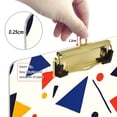 thumbnail image 6 of FORMRS Acrylic Clipboard with Low Profile Clip Standard A4 Letter Size, 12.5" x 9", White Geometric, 6 of 8