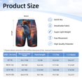thumbnail image 4 of Cauagu Starry Sky Meditating Fox Print Swim Trunks for Men,Youth Boys Swim Shorts Compression Liner Beach Shorts Boys' Swimming Shorts 7-20 Years Bathing Suit-Small, 4 of 7