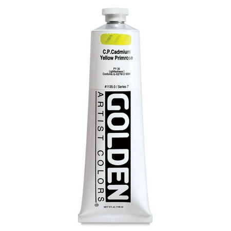 UPC: 0738797113534 | Golden Artist Acrylic  5 Ounce Tube  Cadmium Yellow Primrose (1135-3)