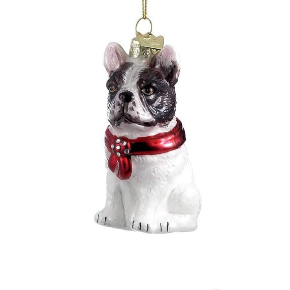 Kurt Adler Noble Gems French Bulldog Christmas Ornament – Dog Lover Holiday Décor