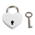 thumbnail image 2 of Cheers.US Metal Heart Shaped Drawer Suitcase Security Lock Padlock with Key, 2 of 7