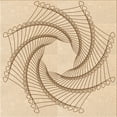 thumbnail image 1 of Ahgly Company Machine Washable Indoor Square Transitional Bronze Brown Area Rugs, 8' Square, 1 of 7