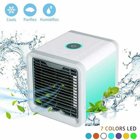 VicTsing Multifunction Portable Air Conditioner Fan 3 in 1 Personal Space Air Cooler, Humidifier, Purifier, Desktop Cooling Fan 3 Speeds 7 Colors