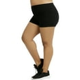 thumbnail image 3 of LAVRA Womens Regular &Plusr Size Shorts Athletic Bike Cotton Short Yoga Bottoms, 3 of 4