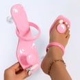 thumbnail image 6 of Wovix Slippers For Women Low Wedges Clear Heel Thong Sandals One Band Stiletto Shoes Trendy Party Wear Indoor Outdoor Shoes Green 37, 6 of 8