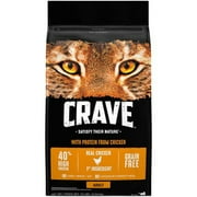 Crave Satisfy Their Nature Adult Cat Food Chicken -- 10 Lb