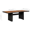 thumbnail image 4 of vidaXL Garden Dining Table Black 200x100x74 cm Poly Rattan, 4 of 4