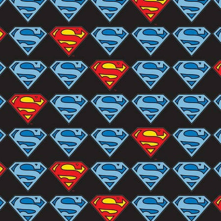Superman Flannel From 100% Cotton For Quilting And Crafting Officially Licensed From Dc Comics