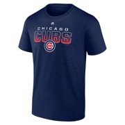 Men's Majestic Navy Chicago Cubs Fast-Paced T-Shirt