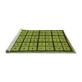 thumbnail image 2 of Ahgly Company Machine Washable Indoor Round Abstract Turquoise Blue Modern Area Rugs, 8' Round, 2 of 4