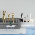 thumbnail image 2 of Escultura de figura,Estatua sentada,figura,escultura,adorno,Estatua de ciervo alce,Estatua de jirafa de cerámica,decoración moderna para el hogar,Figuras de animales:, 2 of 8