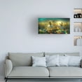 thumbnail image 2 of Canvas Wall Art - Ray Heere 'Flower Dance 5' Wall Art for Living Room, Bedroom, or Office DÃ©cor by Trademark Fine Art - 32 x 16 Inches, 2 of 4