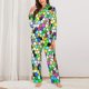 thumbnail image 2 of Fotbe Colorful Tie Dye Stained Glass Conjunto de Pijama de Manga Larga para Mujer con Estampado, Ropa de Dormir de 2 Piezas, Conjunto de Casa Suave y Cómodo con Bolsillos-XX-Large, 2 of 7