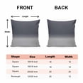 thumbnail image 6 of Decorative Throw Pillow Covers 16x16 Inch Set of 2 Grey Ombre Home Decor Pillow Cases for Couch, Gradient Gradual Color Cushion Case for Living Room Bedroom Bed Car Chair, 6 of 9