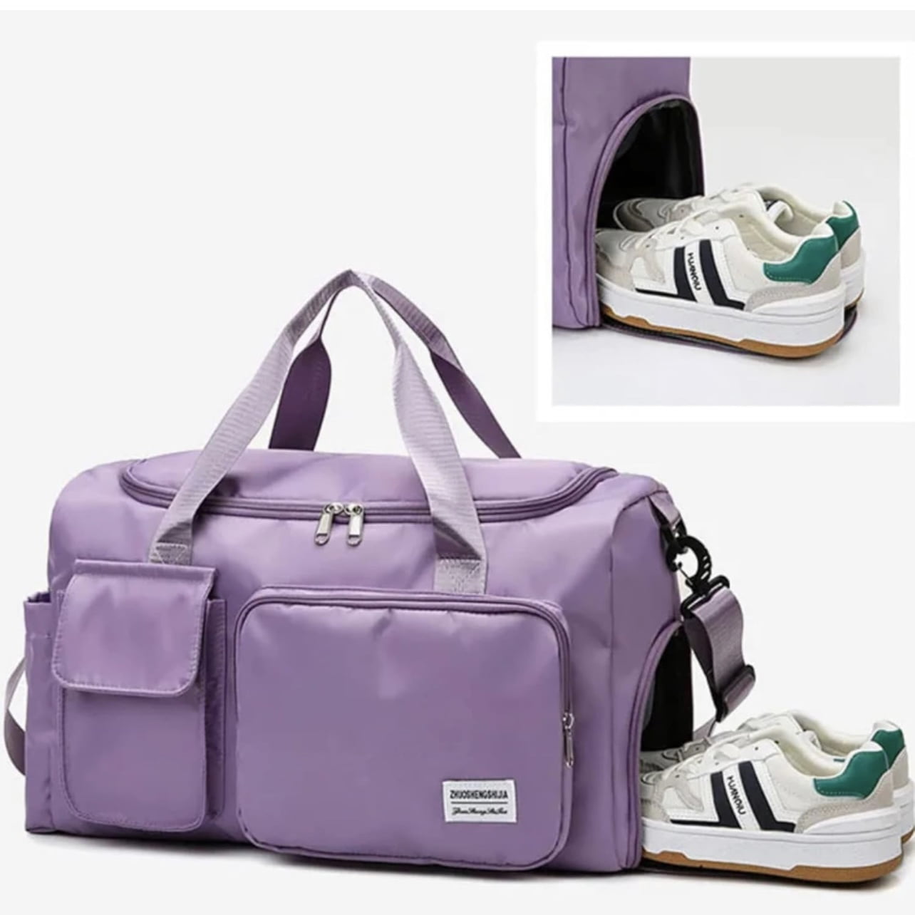 Sports Duffle Bag. Spacious Gym Bag for Workouts and Travel, 19 Inch