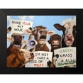 thumbnail image 2 of Heffernan, Lucia 14x12 Black Modern Framed Museum Art Print Titled - Political Moooovement, 2 of 5